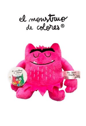 MONSTRUO DE COLORES PELUCHE ROSA (15 CM) AMOR