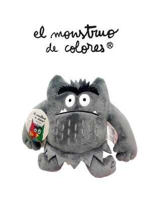 MONSTRUO DE COLORES PELUCHE GRIS(15 CM) MIEDO